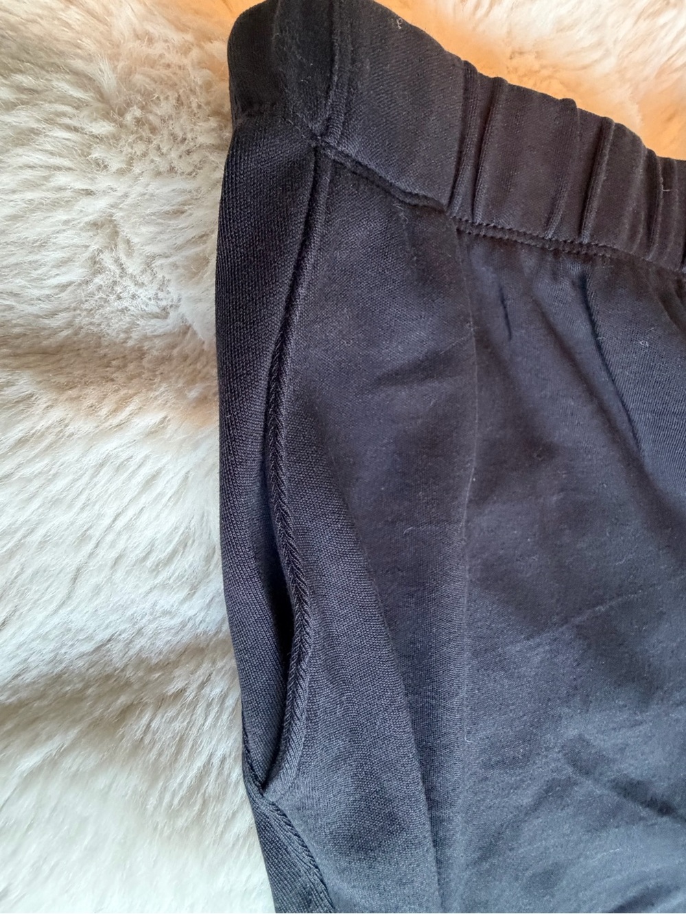 Lands’ End Sport Knit Straight Leg Pants Large 14-16 Black - Picture 6 of 8